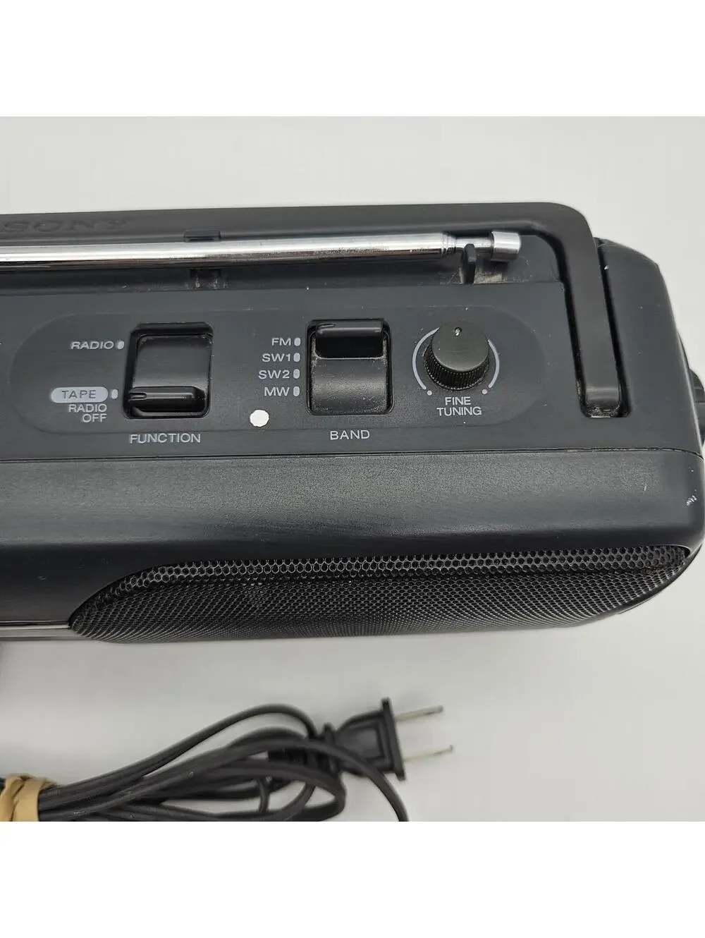 Vintage Sony CFM-155S AM/FM/Cassette/Short Wave Radio Tested Works